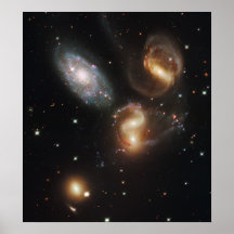 Stephan's Quintet Hickson Compact Group 92 Posters