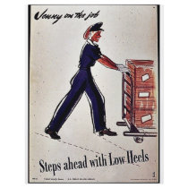 Steps Ahead With Low Heels Flyer Design