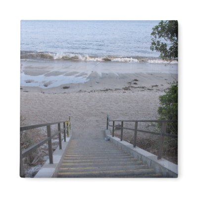 steps to the beach refrigerator magnets by DonnaGrayson_Photos