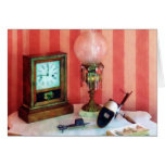 Stereopticon, Lamp and Clock Greeting Cards
