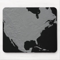 Stereoscopic view of North America 2 Mousemats
