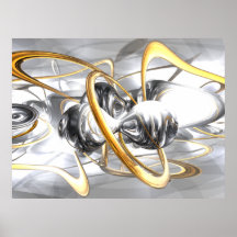 Sterling Desire Abstract Poster
