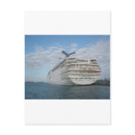 Stern of the Carnival Sensation Cruise Ship postcards
