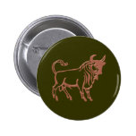 Sternzeichen Stier zodiac sign Taurus Anstecknadelbuttons