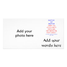 Steve "Adoption not Abortion..." Picture Card