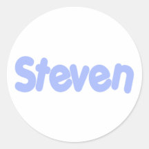 Steven Round Sticker