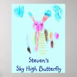 Steven'sSky High Butterfly poster