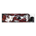 Stevie Red Haired Tattoo Fae bumper stickers