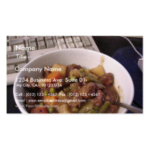 Stew Beef Cooking Dinner Food Business Card