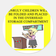 stewardess joke sticker