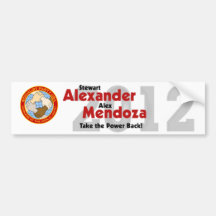 Stewart Alexander 2012 Bumper Sticker #3