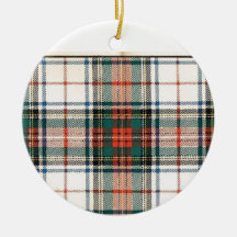 STEWART FAMILY DRESS TARTAN CHRISTMAS TREE ORNAMENTS