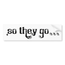 STG Roll logo white Bumper Sticker