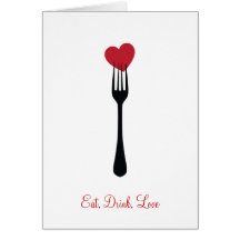 Stick A Fork in My Heart Invitation and Card