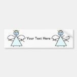 Stick Angel Bumper Stickers