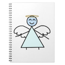 Stick Angel Spiral Note Books