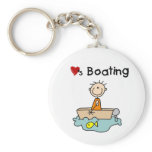 Stick Boy Loves Boating keychains