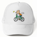 Stick Boy Riding Bicycle hats