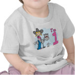 Stick Cowgirl 1st Birthday t-shirts