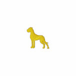 Stick Dogge goldgelb 2,7 x 2,59 cm embroidered shirts