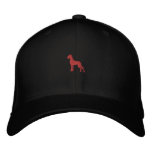 Stick Dogge rot 2,7 x 2,59 cm Recolor embroidered hats