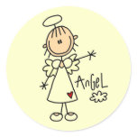 Stick Figure Angel T-shirts and Gifts Sticker