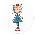 Stick Figure Annie Sticker