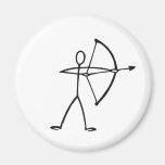 Stick figure archer t-shirts and gifts. magnet