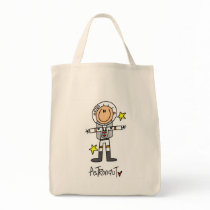 Stick Figure Astronaut T-shirts and Gifts Canvas Bags
