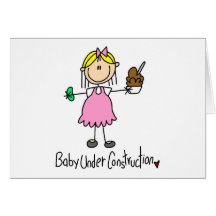 Stick Figure Baby Under Construction Cards