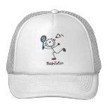 Stick Figure Badminton T-shirts and Gifts Hat