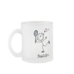 Stick Figure Badminton T-shirts and Gifts Coffee Mug