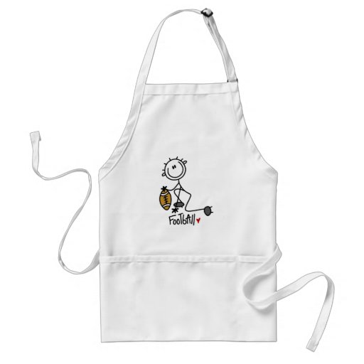 Stick Figure Basic Football T-shirts and Gifts Aprons