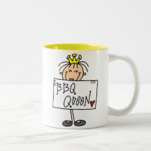 Stick Figure BBQ Queen Mug