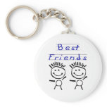 Stick Figure Best Friends keychains