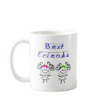 Stick figure best friends mugs