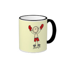 Stick Figure Boxing T-shirts and Gifts Coffee Mugs
