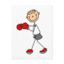 Stick Figure Boxing Tshirts and Gifts Post Cards