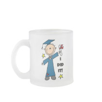 Stick Figure Boy Graduate T-shirts and Gifts Coffee Mug