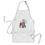 Stick Figure Boy with Jukebox Tshirts and Gifts Apron