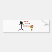 Stick figure bumper stickers