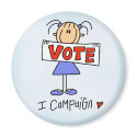 Stick Figure Campaign Worker magnets