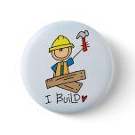 Stick Figure Carpenter buttons