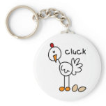 Stick Figure Chicken Key Chain