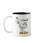 Stick Figure Chicken mugs