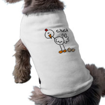 Stick Figure Chicken T-shirts and Gifts Doggie Shirt