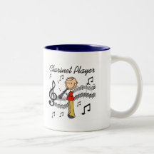 Stick Figure Clarinet Player Tshirts and Gifts Coffee Mugs