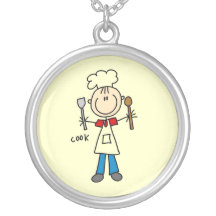 Stick Figure Cook Necklaces