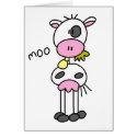 Stick Figure Cow cards