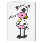 Stick Figure Cow cards